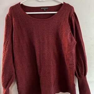 Adrianna Papell Women's Maroon Sweater XL